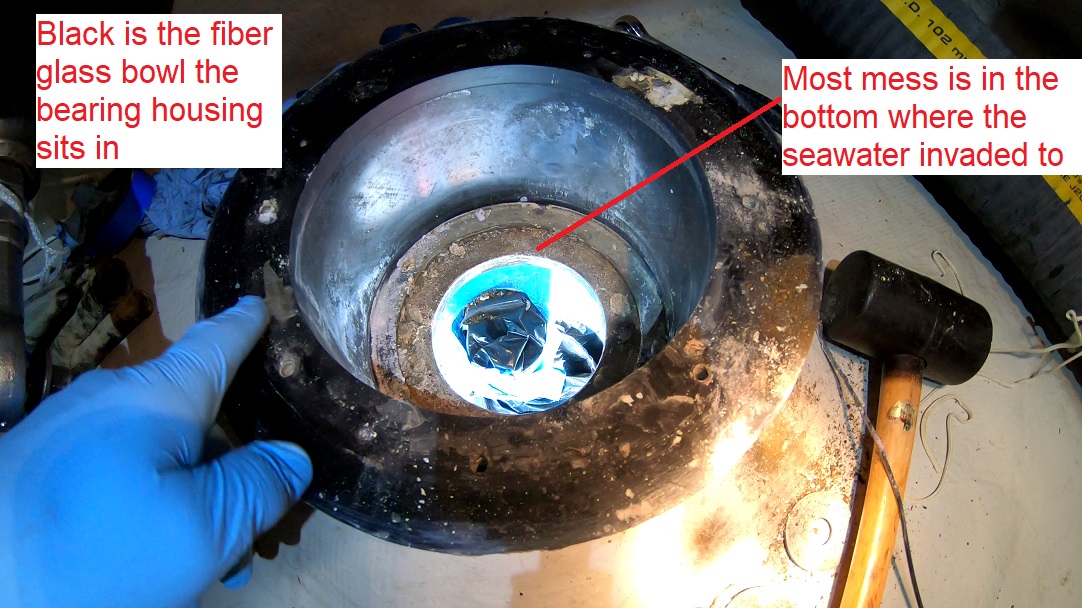 fiber glass bowl of the bearing housing fiber glass bowl of the bearing housing