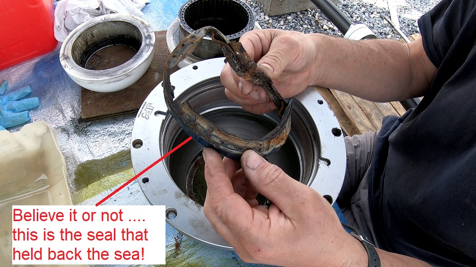 completely destroyed seaward seal completely destroyed seaward seal