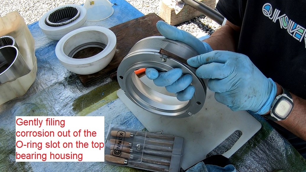filing corrosion on O-ring slot of top bearing housing filing corrosion on O-ring slot of top bearing housing