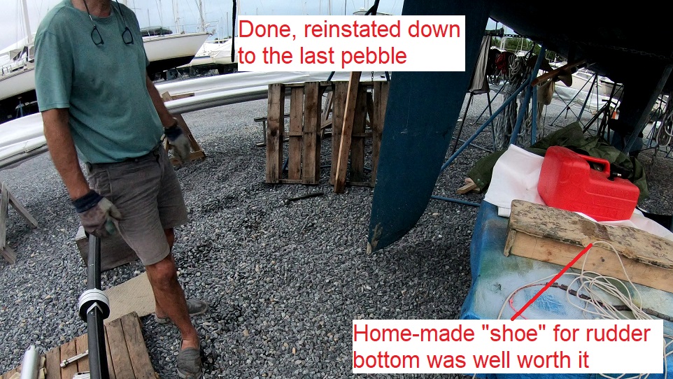hole covered and reinstated to the last pebble hole covered and reinstated to the last pebble
