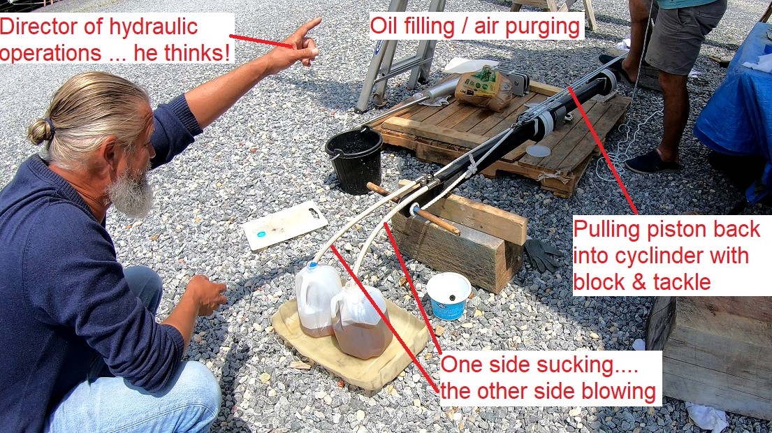 Glen’s version of hydraulic oil filling and air purging process Glen's version of hydraulic oil filling and air purging process