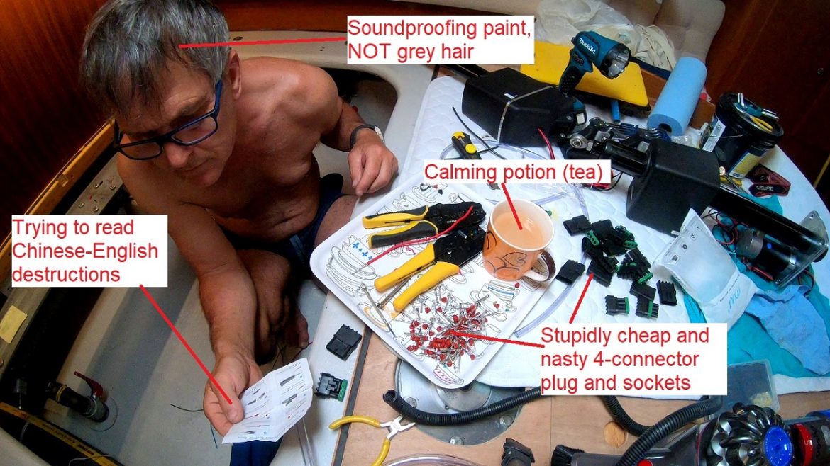 fiddling with quick connects fittings
