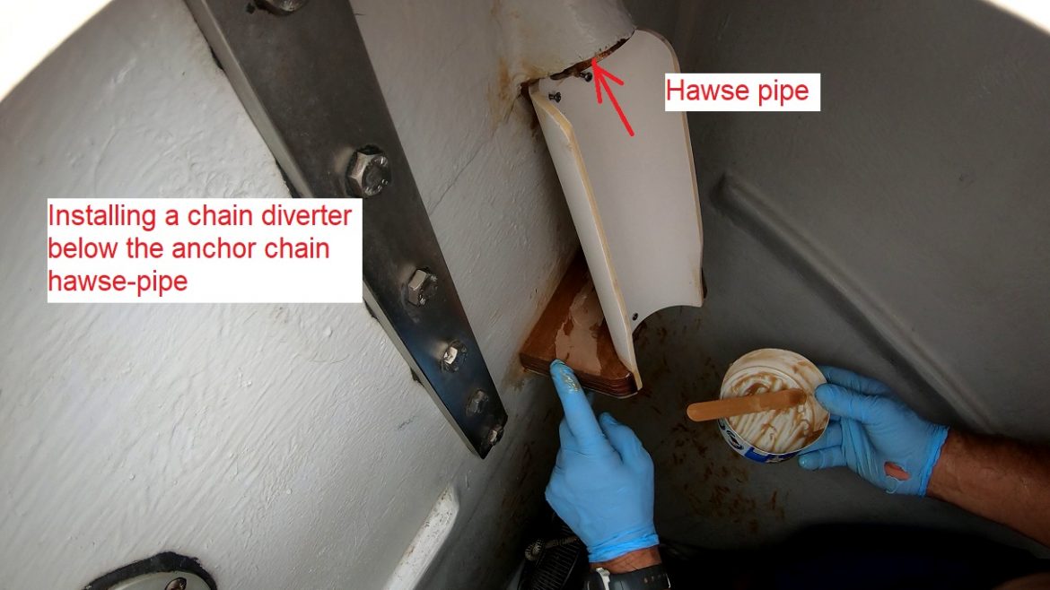 Side tracked by the anchor chain locker Sail Cloudy Bay Sailing Blog