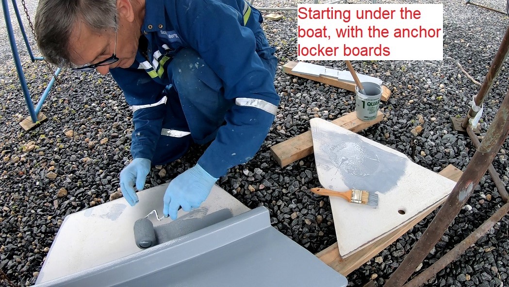 painting anchor locker boards painting anchor locker boards