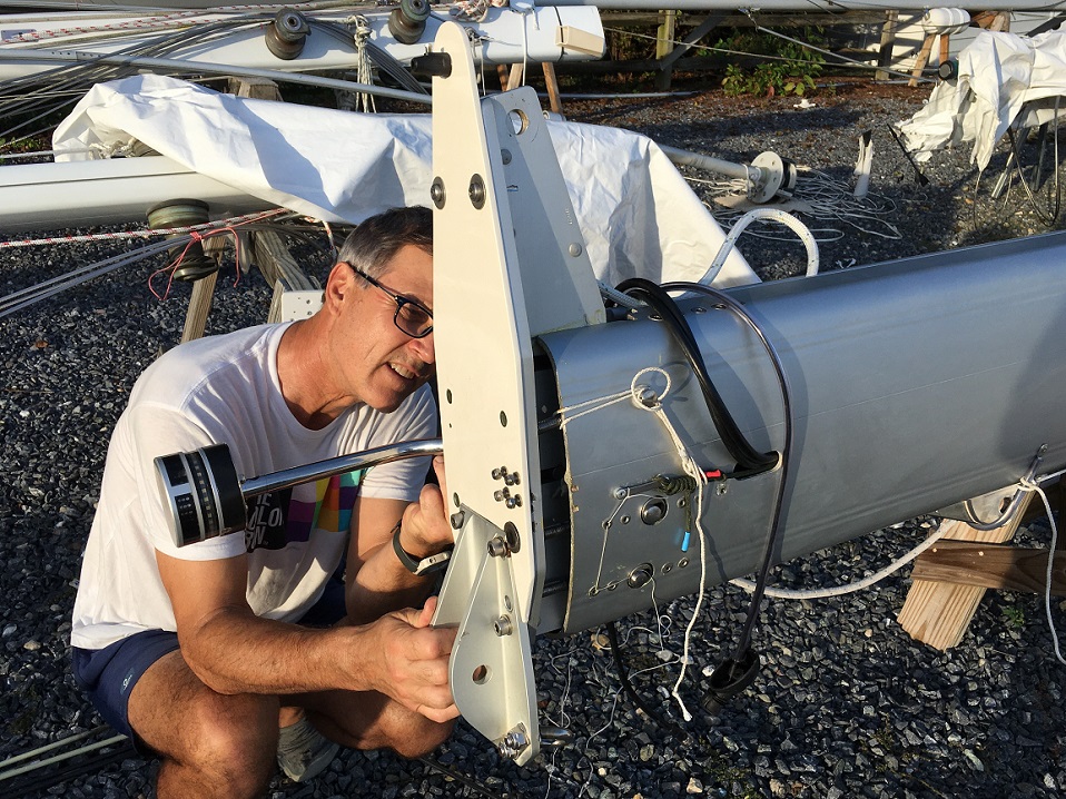 mast top goes back on mast top goes back on
