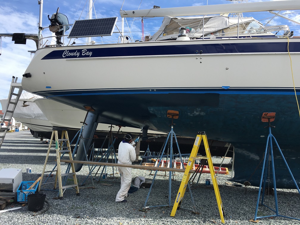 bottom paint goes on bottom paint goes on