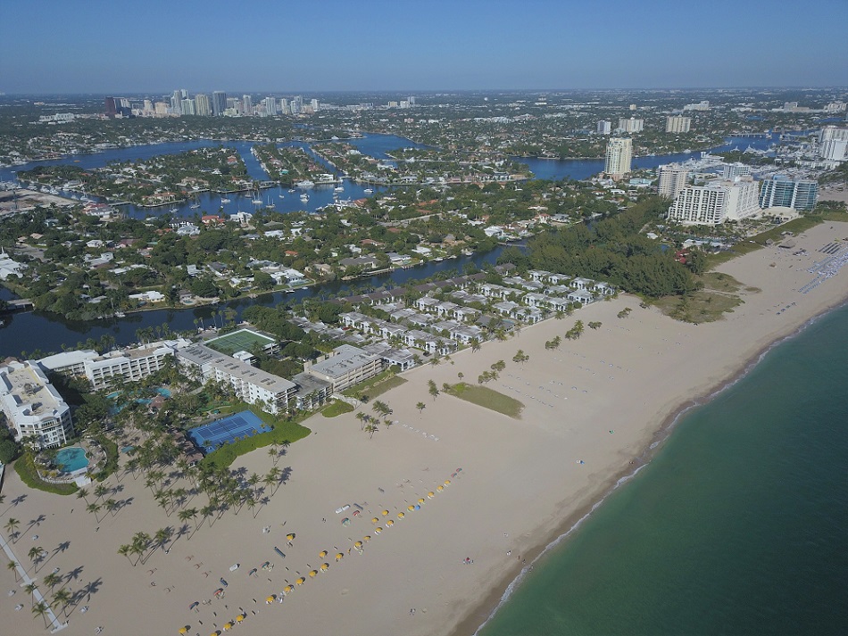aerial view of Lake Sylvia in Fort Lauderdale aerial view of Lake Sylvia in Fort Lauderdale