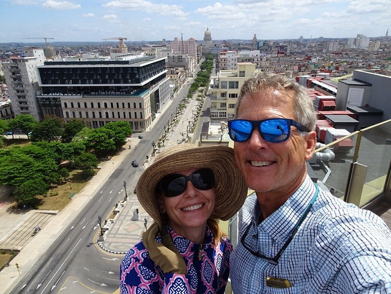 view of the Capitol from Paseo del Prado rofftop terrace