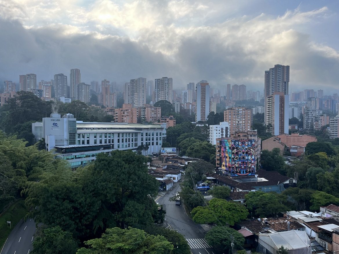 Medellin, view from hotel roof top terrace Medellin, view from hotel roof top terrace